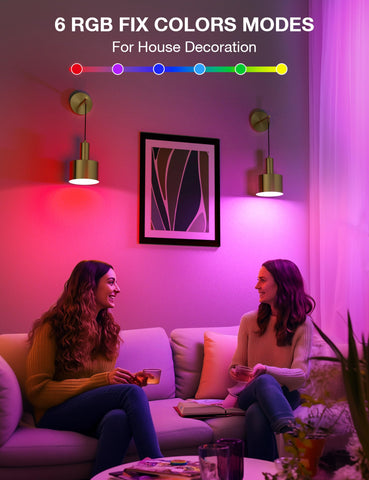 NIORSUN 9-color dimmable wall sconce lets you tailor mood lighting.
