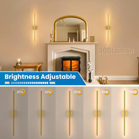 NIORSUN battery wall light with 3000K option for warm ambience.