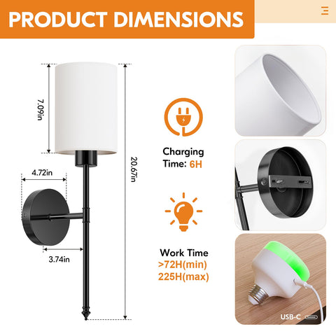NIORSUN bedroom wall sconce decor for cozy reading