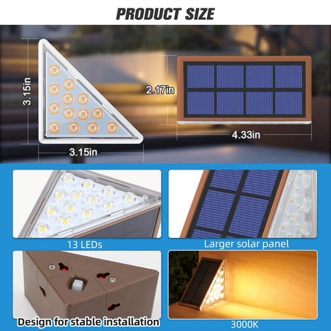 NIORSUN IP67 waterproof stair light withstands rain, snow, and dust for year-round use.
