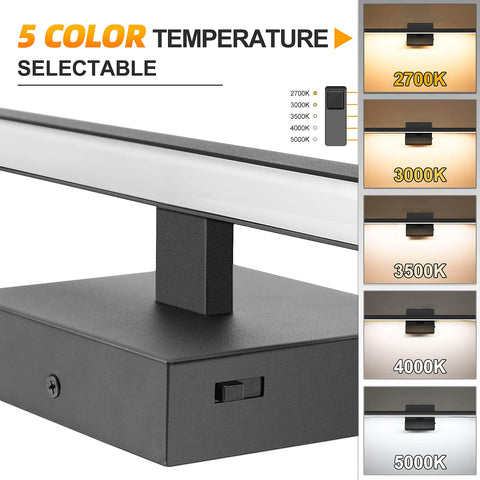 NIORSUN LED vanity light offers 5CCT color temperature for makeup and grooming tasks.