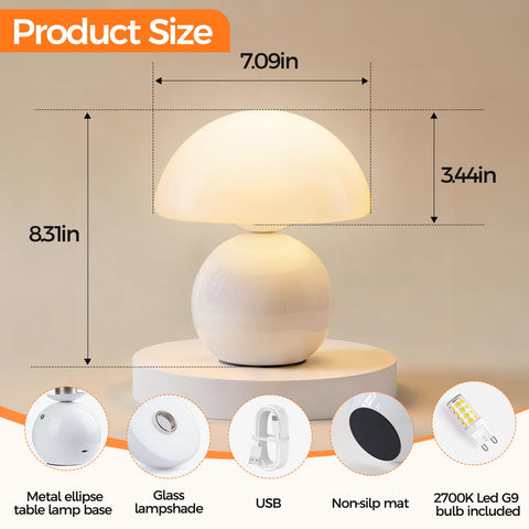 NIORSUN hand-blown glass shade delivering unique light texture and warm glow