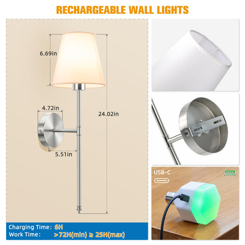NIORSUN nickel finish wall lamp with modern design