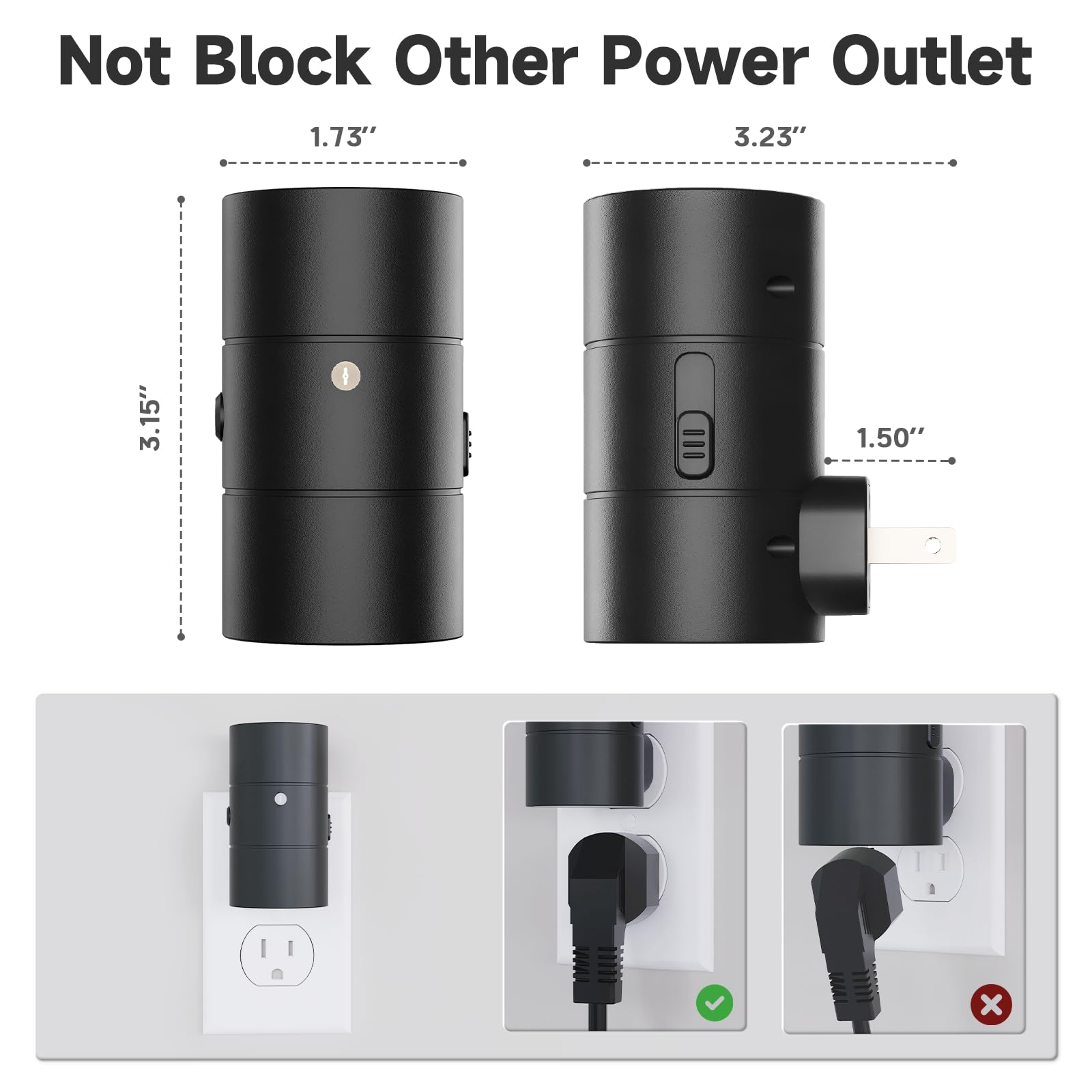 NIORSUN dusk-to-dawn sensor provides automatic on/off for convenience.