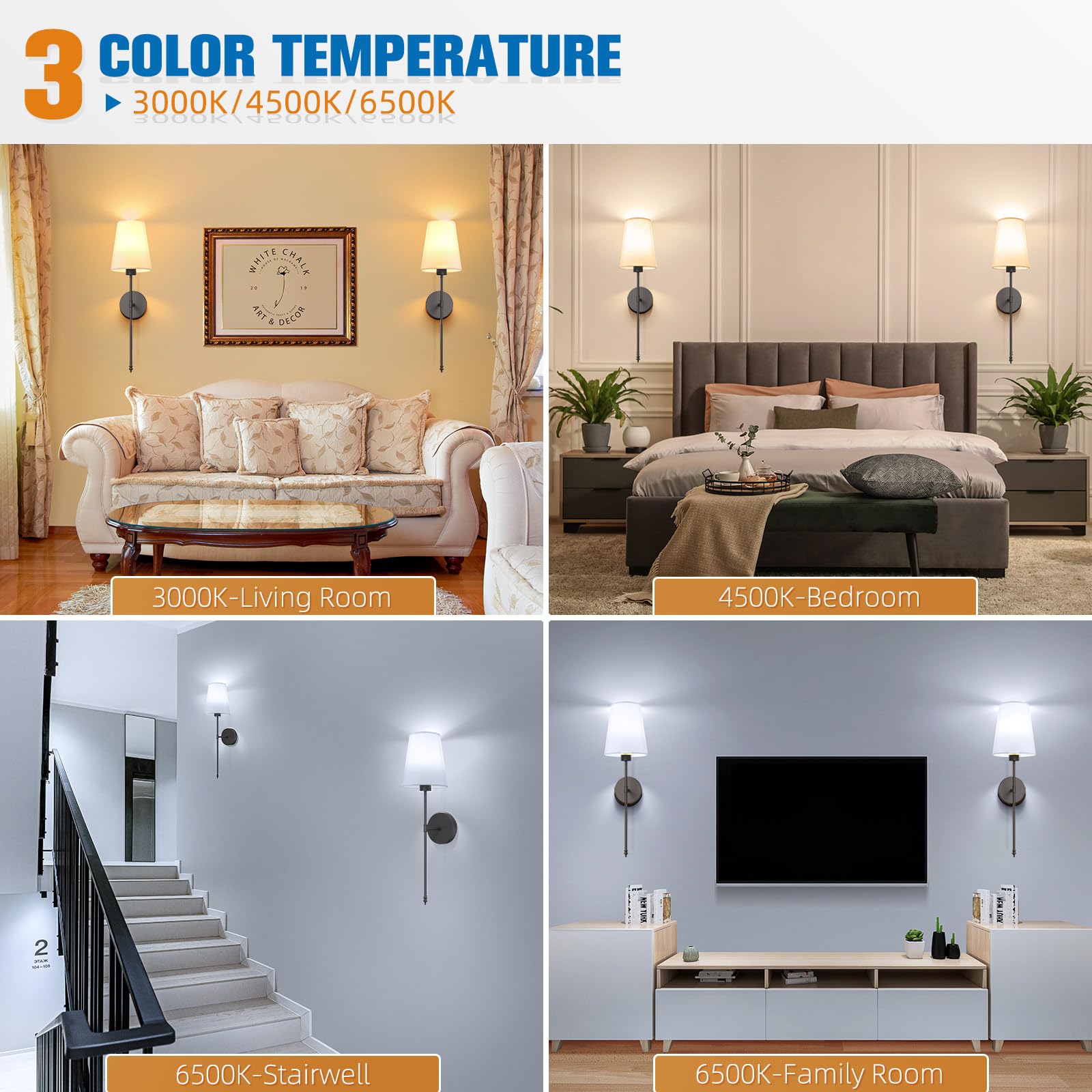 Nine RGB color options for customizable ambience