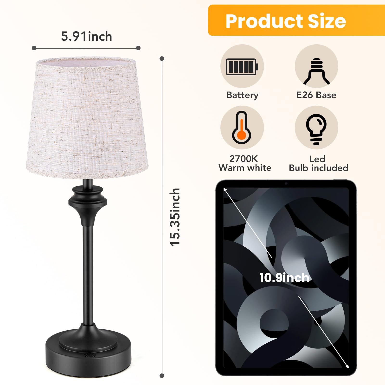 NIORSUN 2700K warm light creates a soft, flicker-free ambiance.