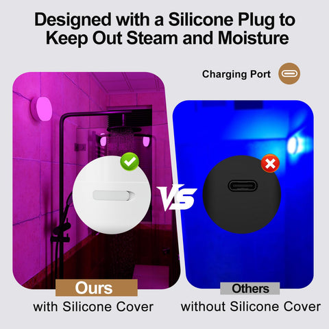 NIORSUN shower light remote control enables quick, independent adjustments