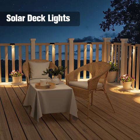 NIORSUN solar fence light easy install with screws or tape
