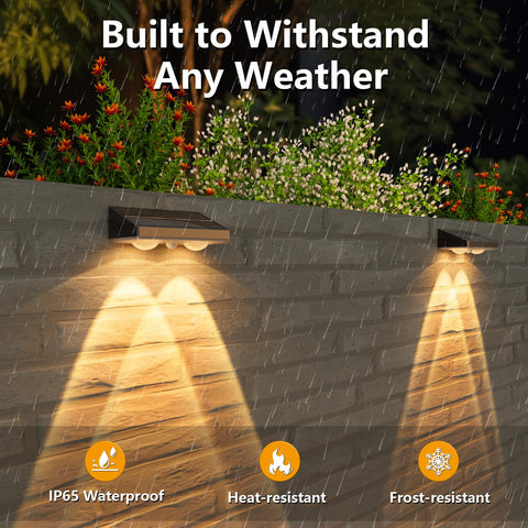 NIORSUN IP65 waterproof fence light withstands rain and cold