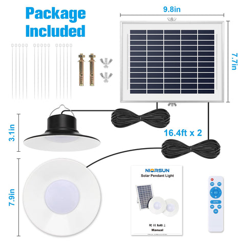 NIORSUN pendant lights remote control in action for easy adjustments