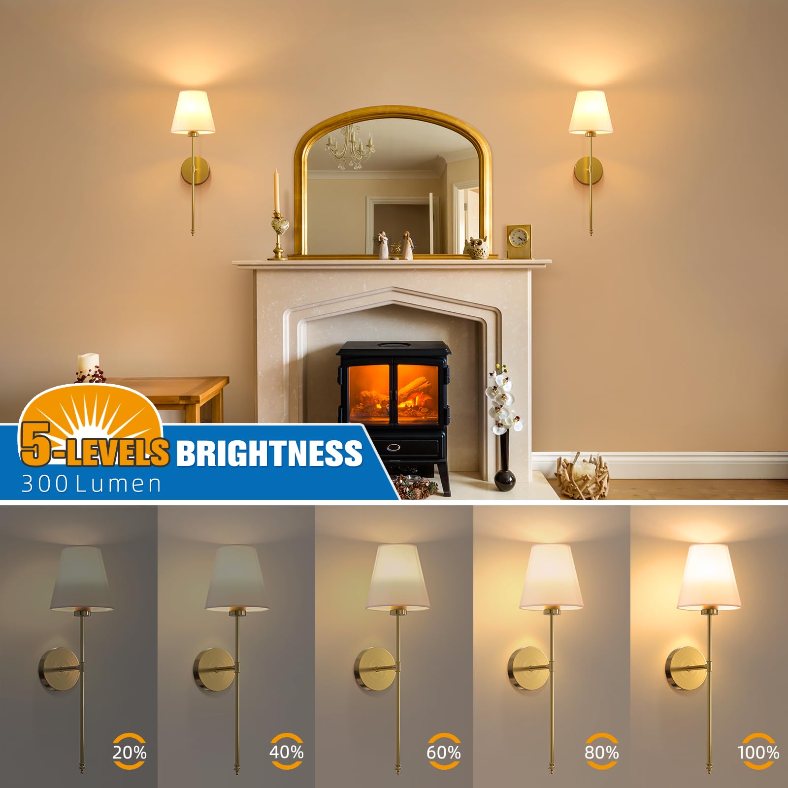 Ten RGB colors for customizable ambiance with NIORSUN lights