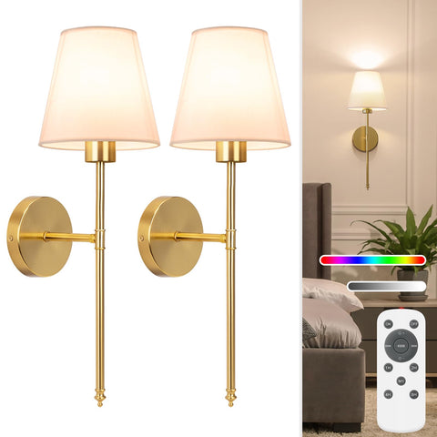 NIORSUN wall sconce installation showing quick mounting with no wiring for versatile spaces