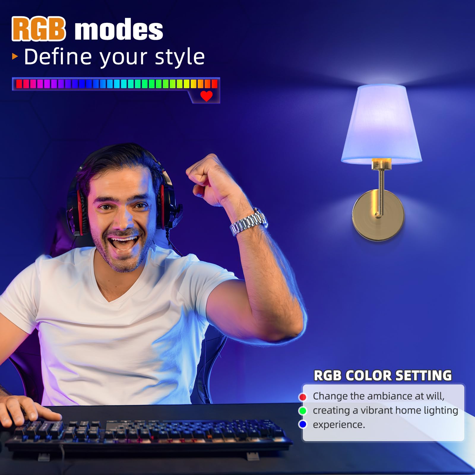 NIORSUN wall sconce remote control for easy lighting adjustments