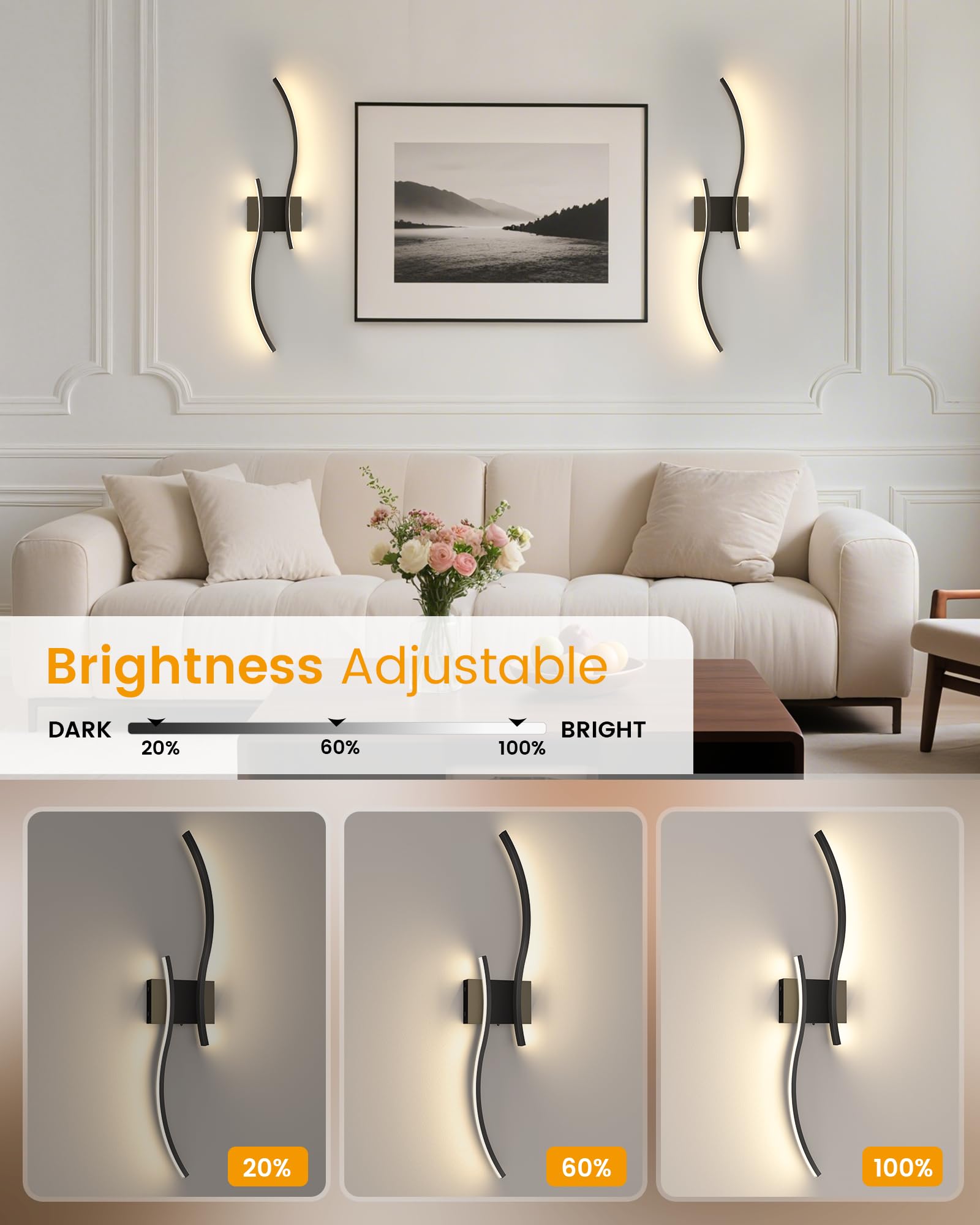 NIORSUN wireless installation close-up shows simple mounting and clean walls.