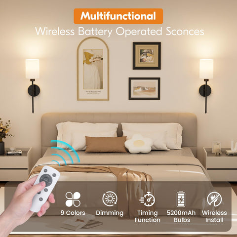 NIORSUN wireless remote control for easy adjustments from seating
