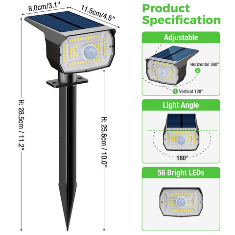Nipify solar spotlights enable wire-free, quick landscape setup.