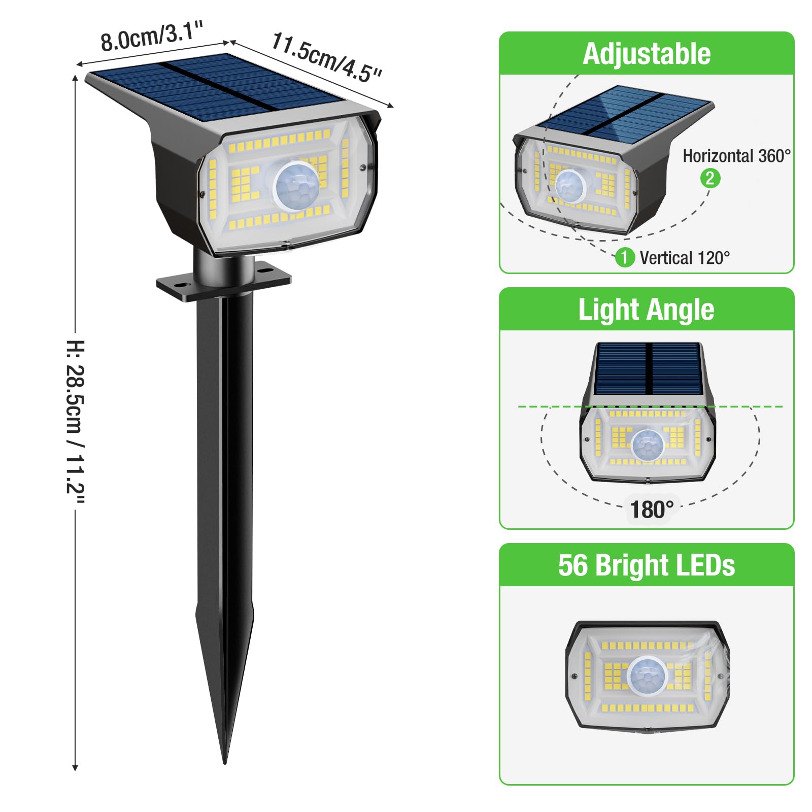 Nipify solar landscape lighting accents trees and shrubs beautifully.