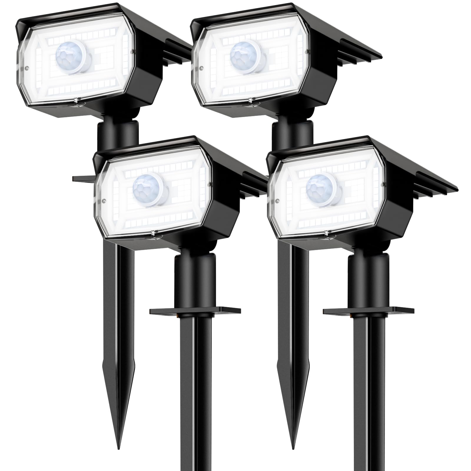 Nipify outdoor spotlight pack for ground and wall mounting, lighting pathways at night.
