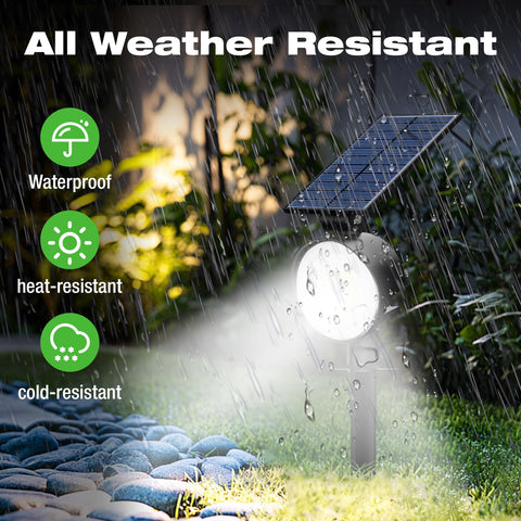 Nipify spotlights head adjustment enables precise beam toward shrubs and statues