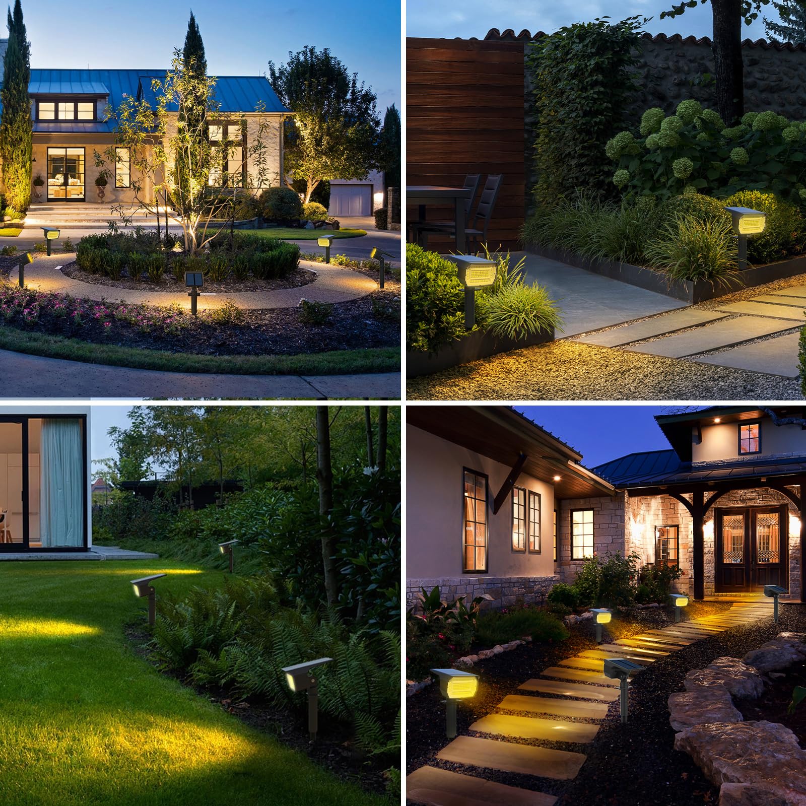 Nipify warm white LEDs for garden and patio evenings.