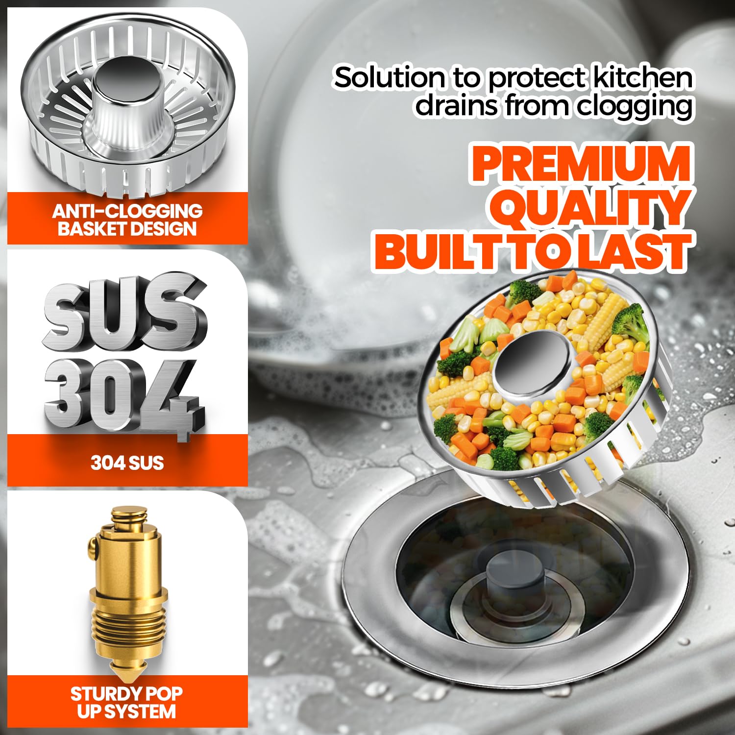 Nipoko brass core pop-up mechanism with smooth lifting and sealing