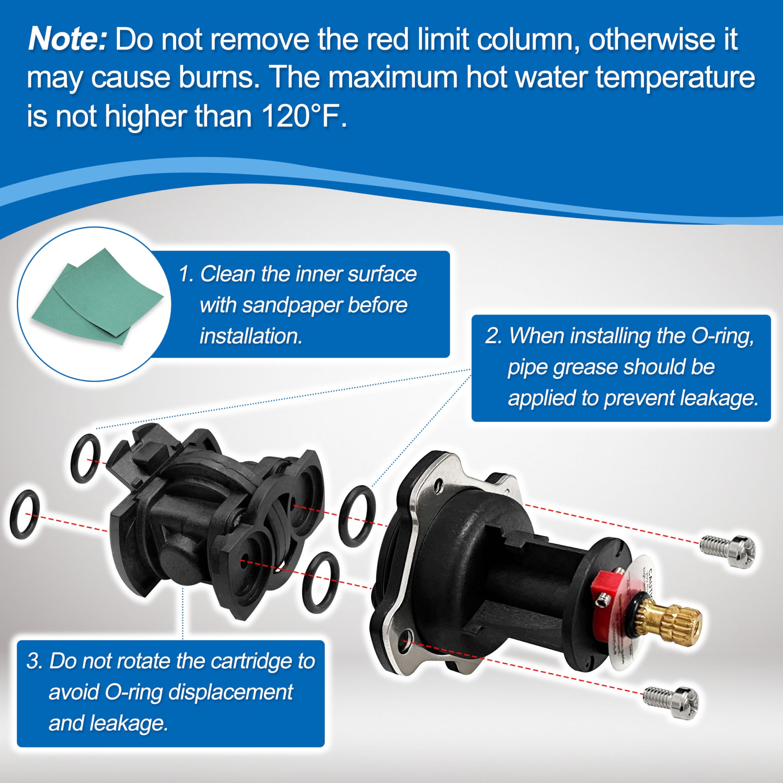 GP800820 cartridge included ensures reliable valve performance and longevity.