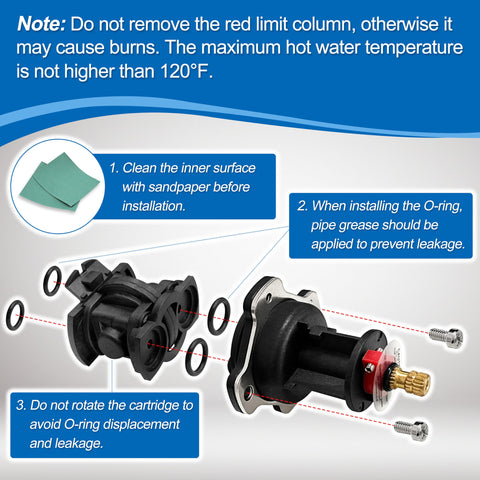 GP800820 cartridge included ensures reliable valve performance and longevity.