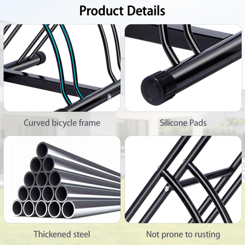 NiQinWuKin bike rack PVC feet protect floors during parking