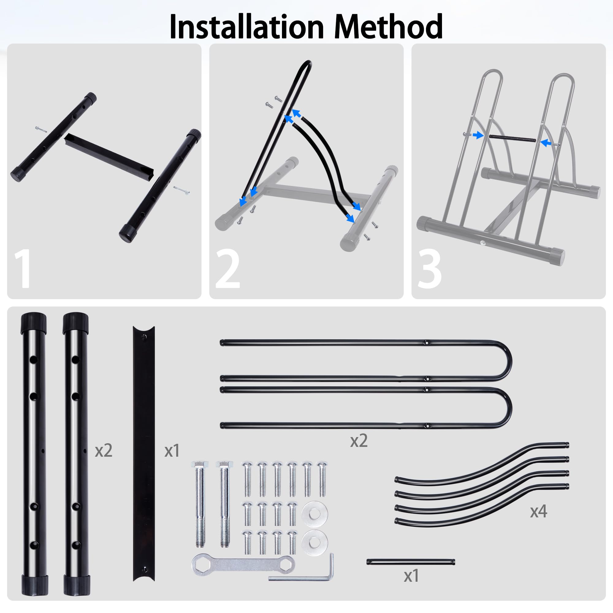 NiQinWuKin bike rack tire compatibility up to 26 inches by 2.5 inches