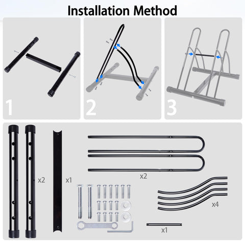 NiQinWuKin bike rack tire compatibility up to 26 inches by 2.5 inches