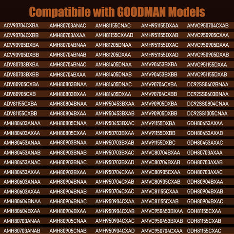 NISHCON 0130F00008S package view emphasizes reliable spares for Goodman furnaces.