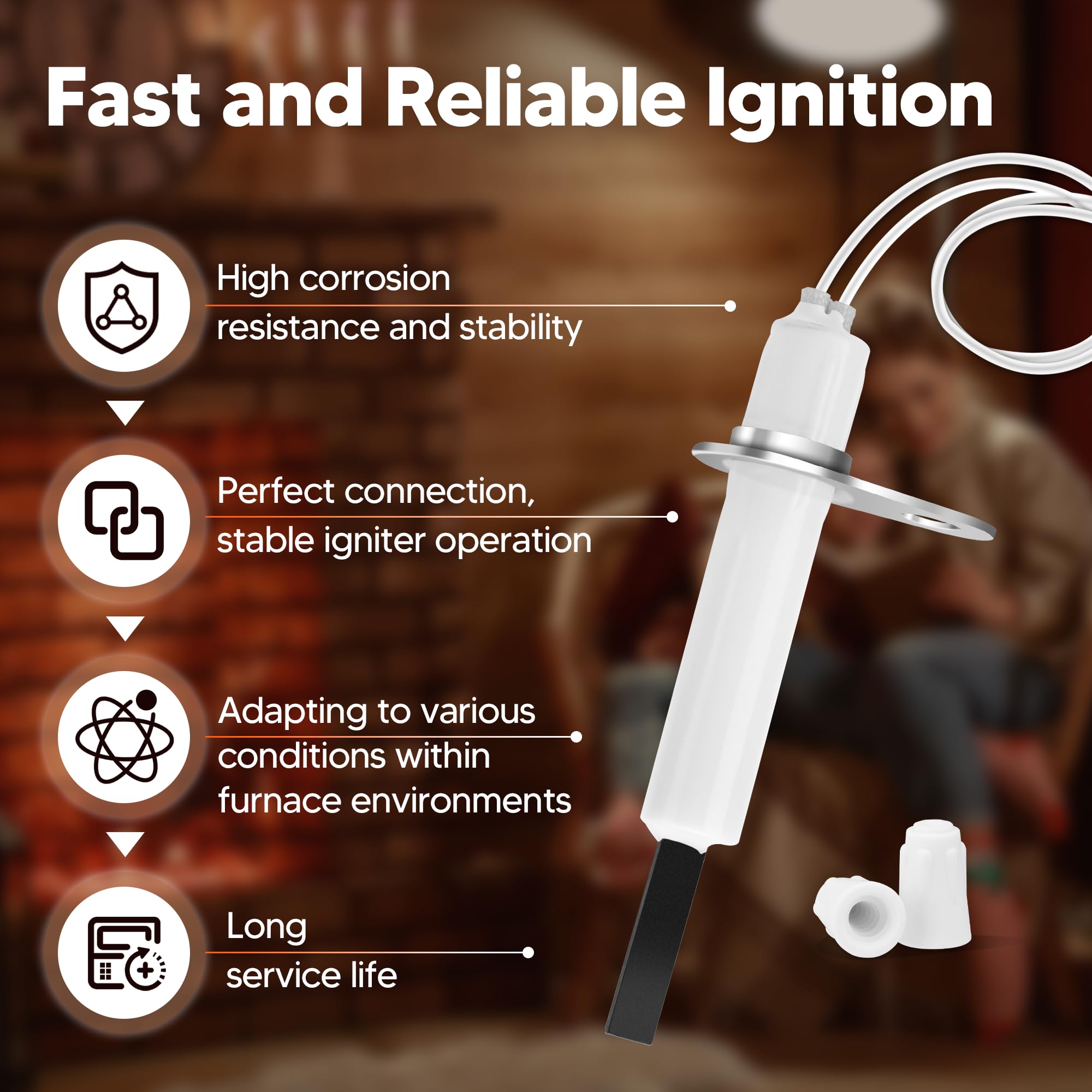 NISHCON premium quality igniter showcases robust construction for long service life.