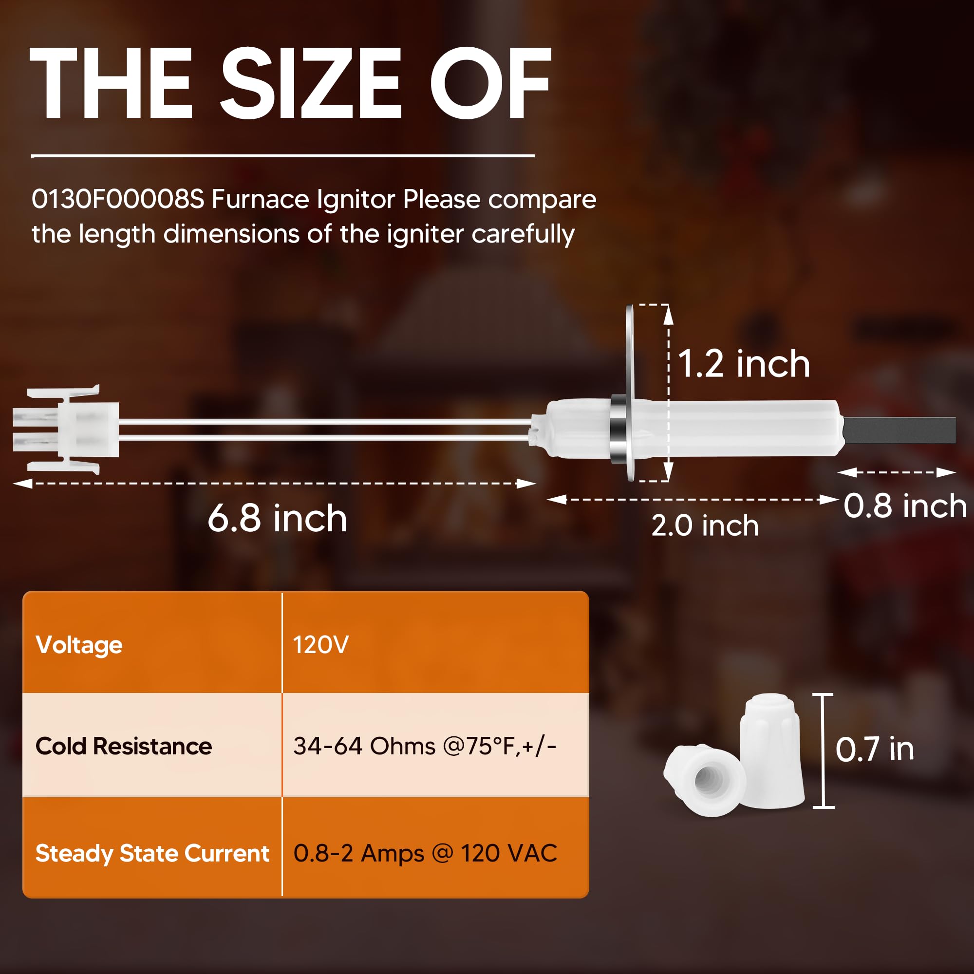 NISHCON thermo-tested igniter ensures quick warm-up under proper voltage.