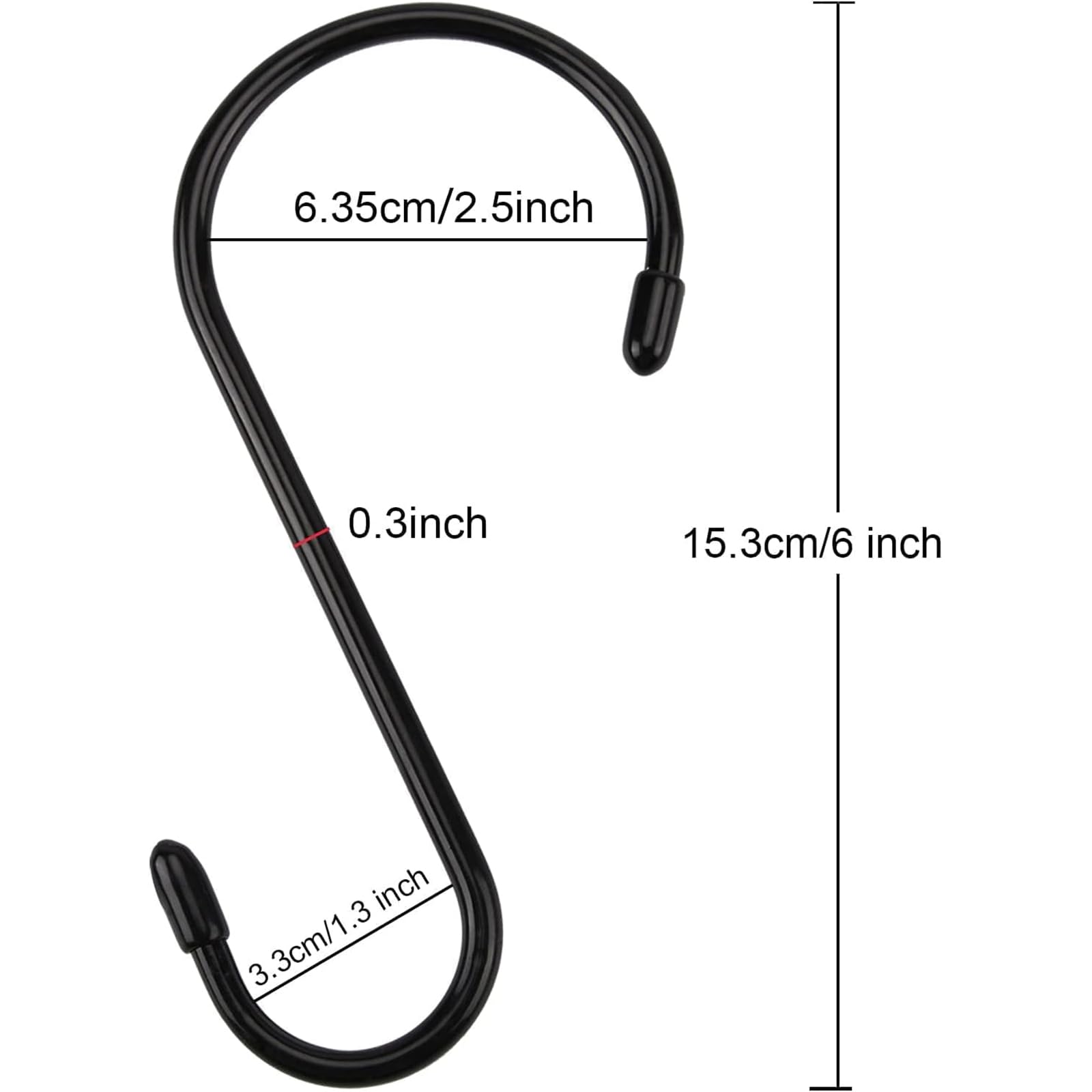 Nisoger heavy-duty S-hook demonstrating strong hold for heavier items.