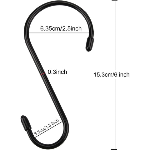 Nisoger heavy-duty S-hook demonstrating strong hold for heavier items.