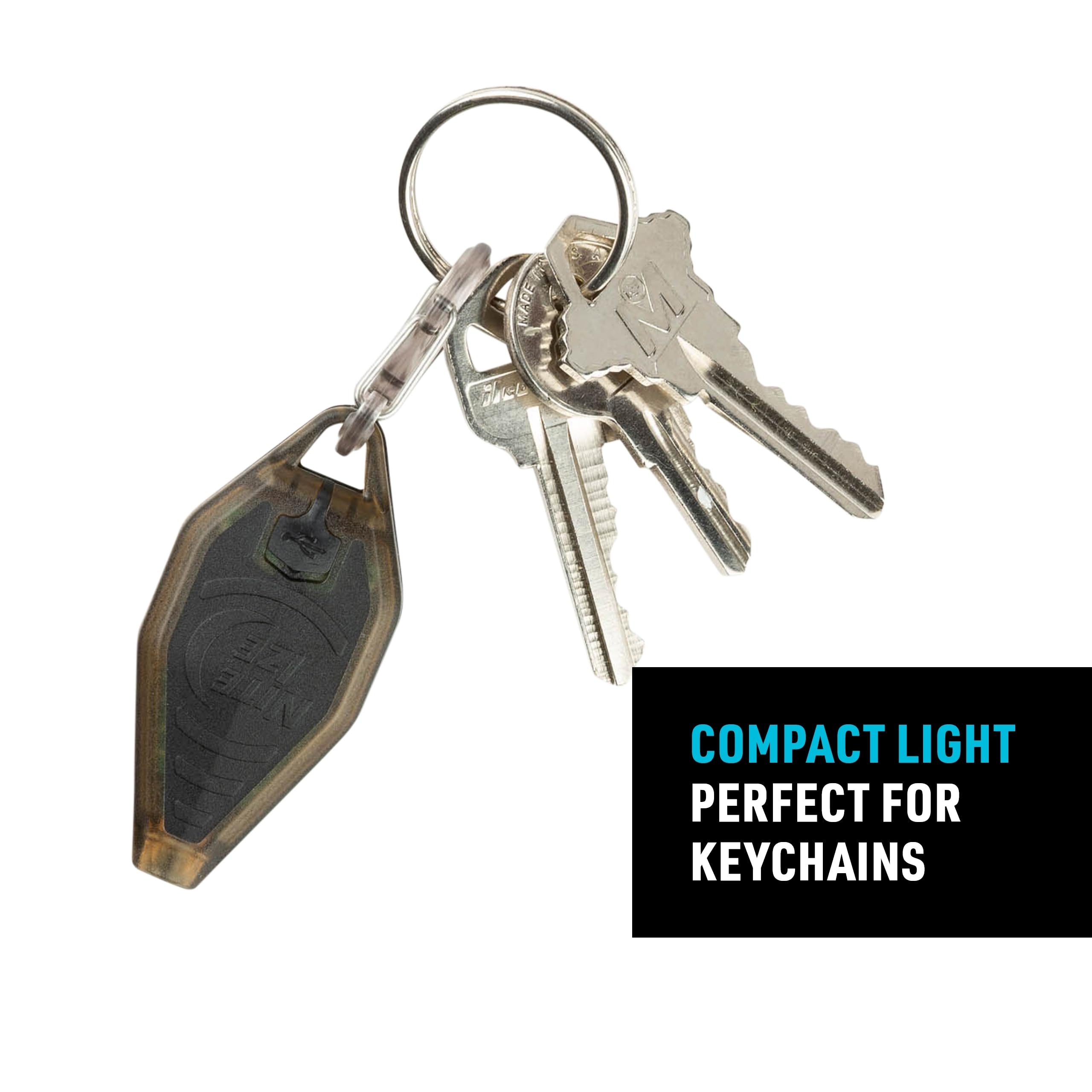 Nite Ize Radiant Microlight push-button-activation: easy one-hand control for fast use.