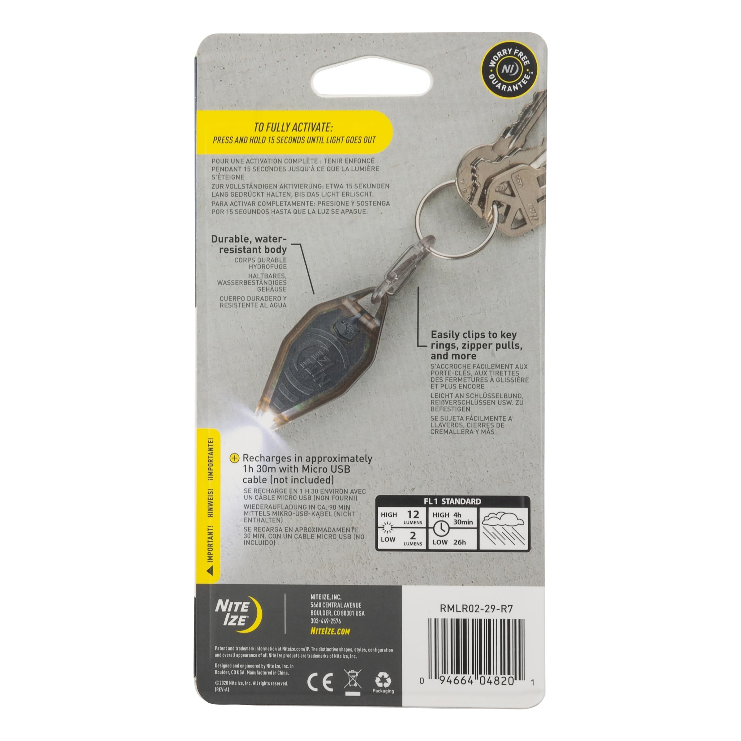 Nite Ize Radiant Microlight-water-crush-resistant: ready for rain, dust, and adventure.