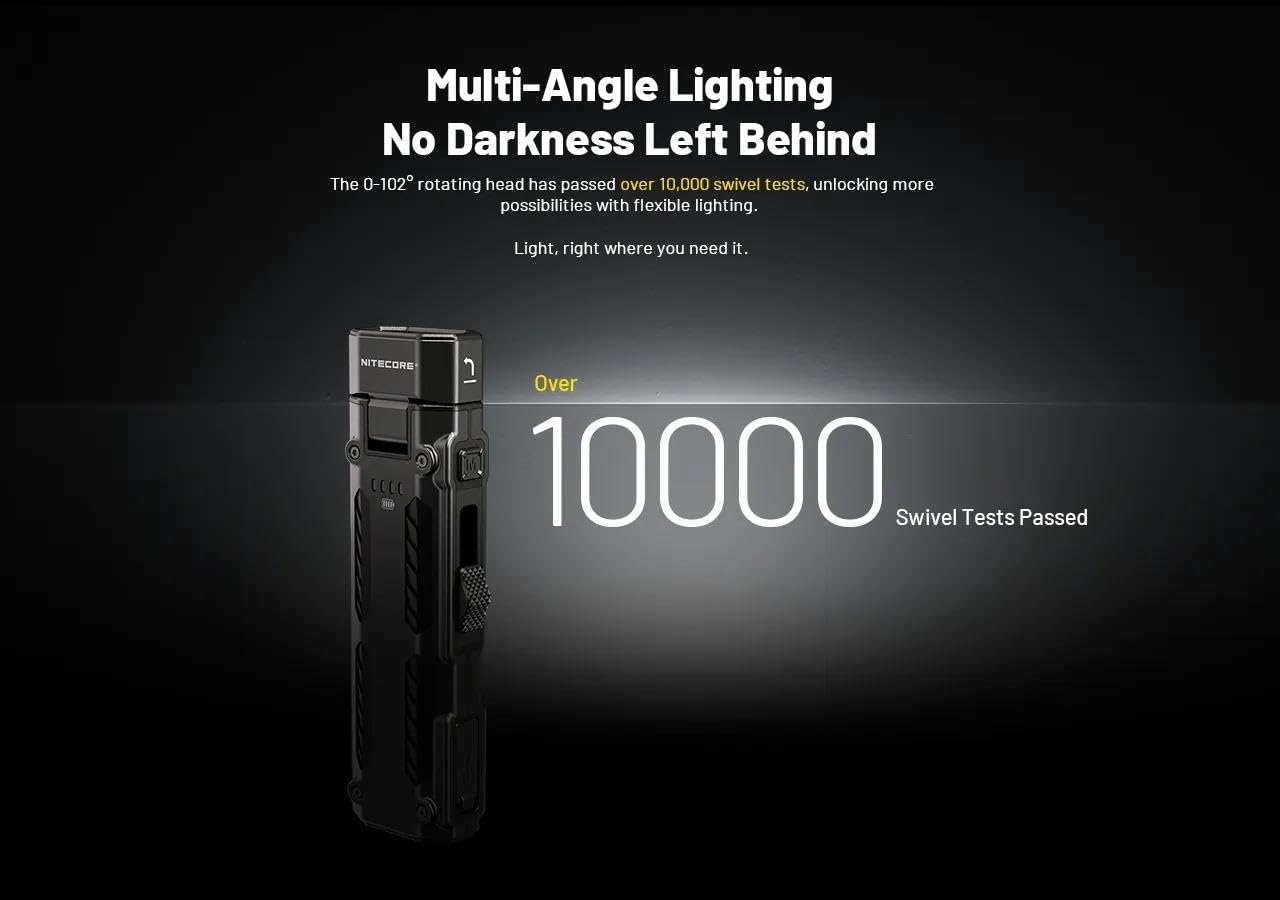 Nitecore EDC09 three-color-temperatures deliver accurate color rendering for varied tasks.