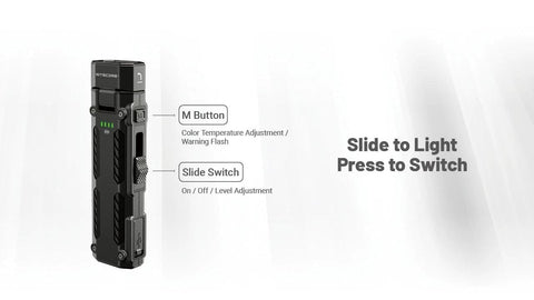 Nitecore EDC09 USB-C charging ensures convenient recharging on the go.