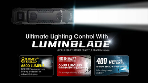 Nitecore EDC29 spotlight mode for long-range illumination tasks.