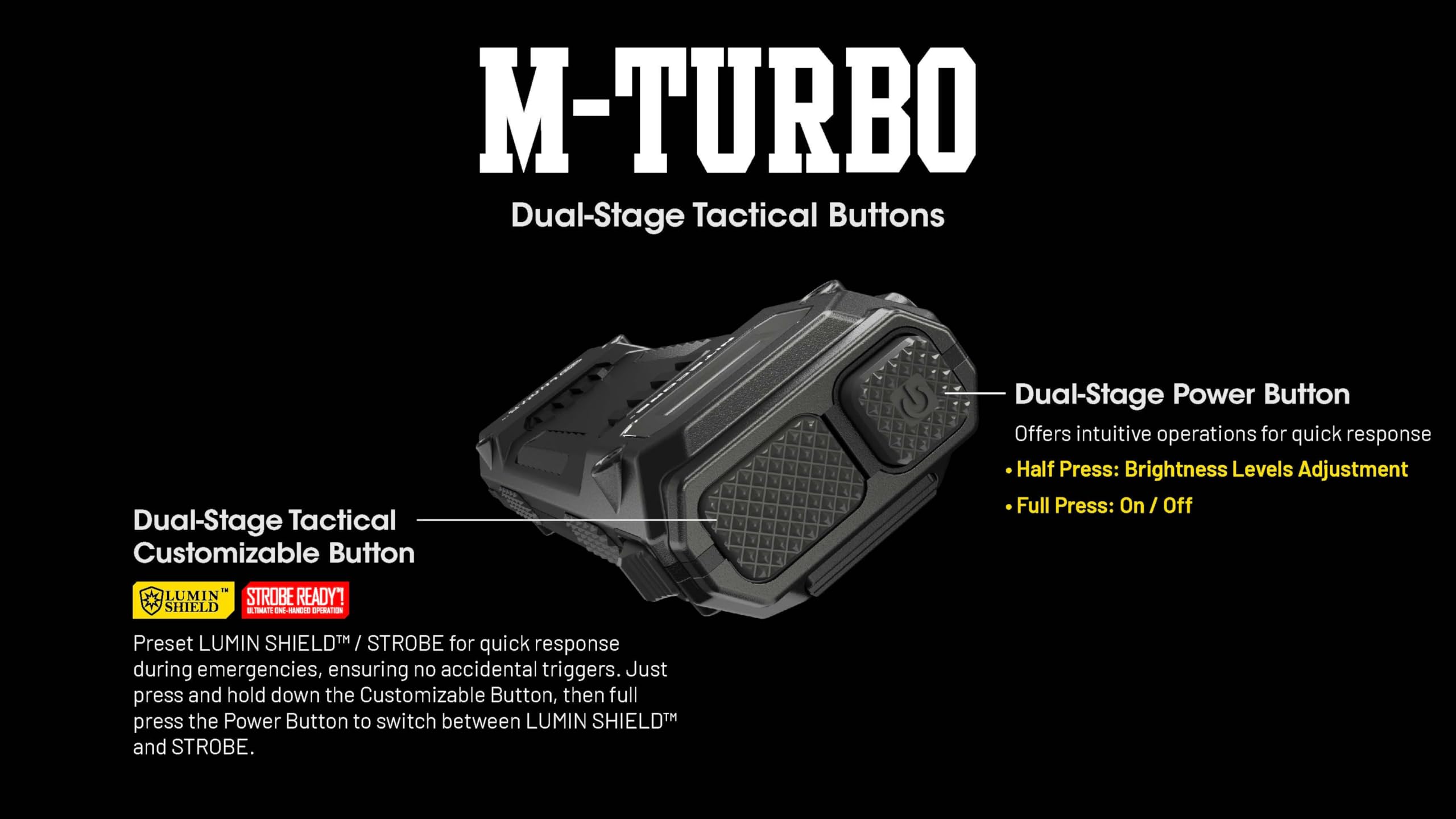 Nitecore EDC29 strobe mode for signaling and safety.
