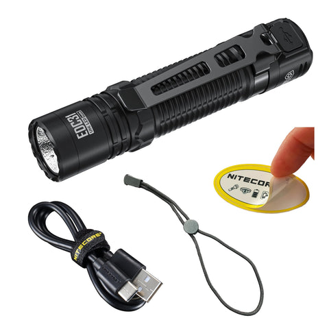 Nitecore EDC31 front view showing 3500-lumen brightness for clear illumination