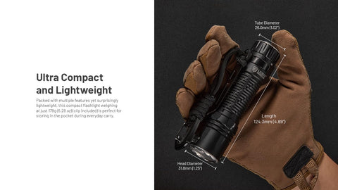 Nitecore EDC35 2-meter drop resistance supports rugged use.
