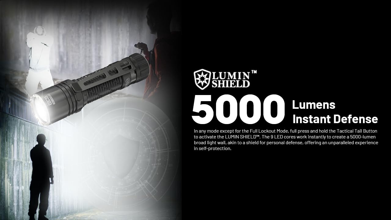 Nitecore EDC35 up to 90 hours of runtime on low modes.