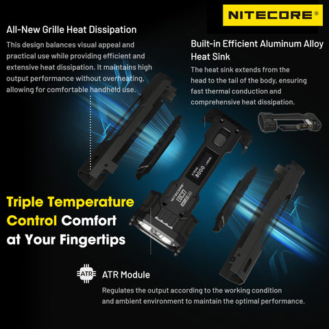 Nitecore EDC37 battery compartment facilitates easy swap and reliable power.