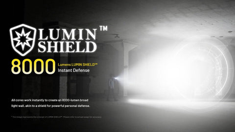 Nitecore EDC37 beam reach of 459 yards for long-range tasks.