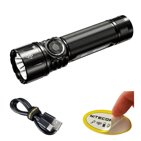 Nitecore EX7 spotlight beam for long-range visibility and search tasks
