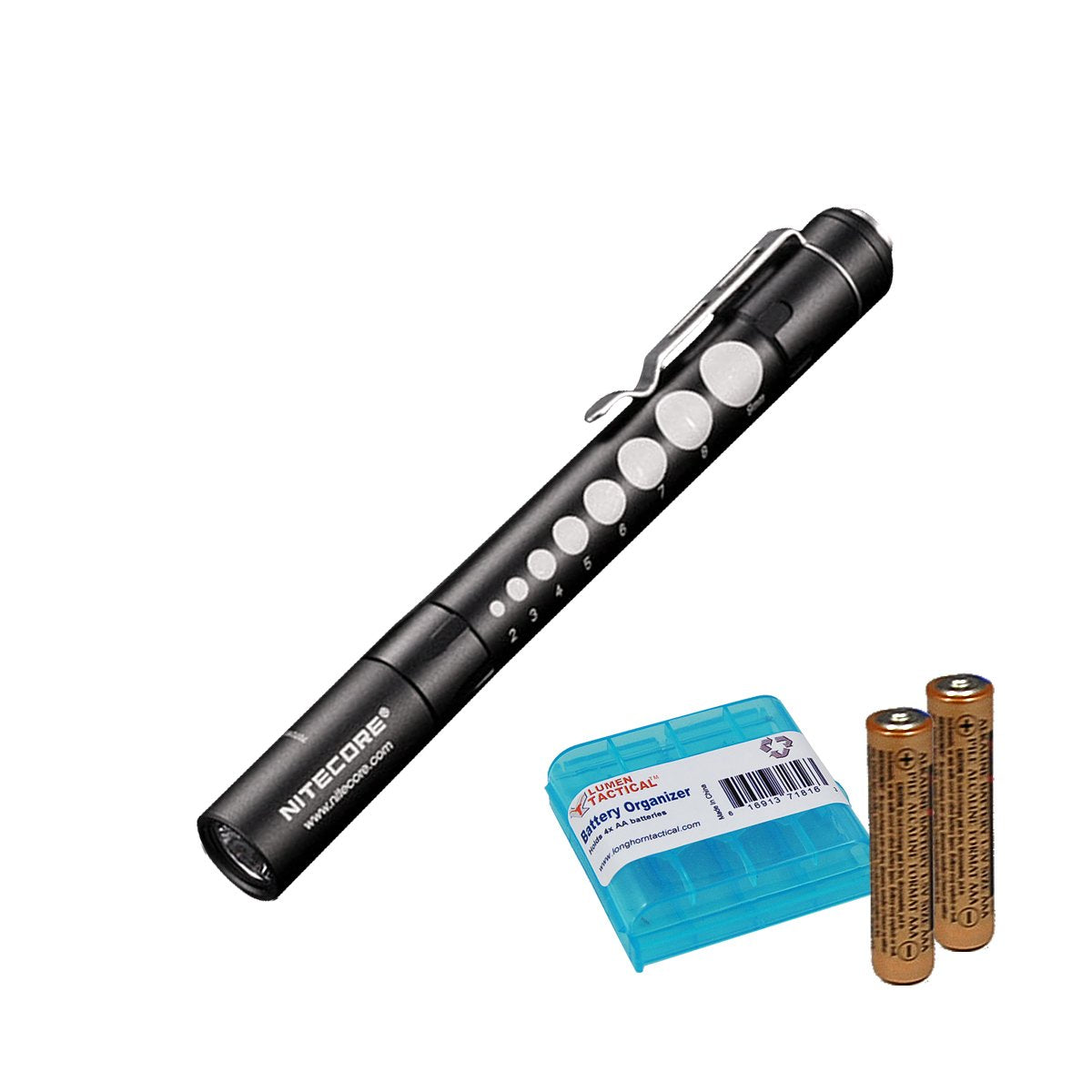 Nitecore MT06MD penlight front view showing compact medical-grade illumination for exams