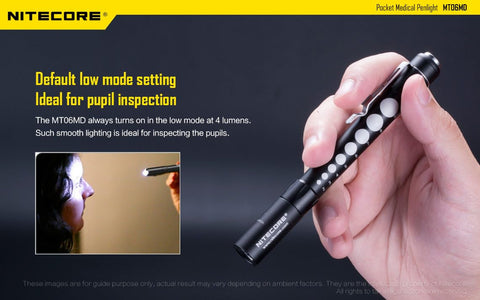 Nitecore MT06MD pocket clip closeup for secure everyday carry