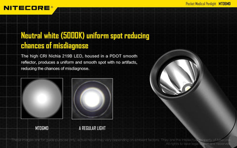 Nitecore MT06MD waterproof rating shown for reliable use in wet conditions